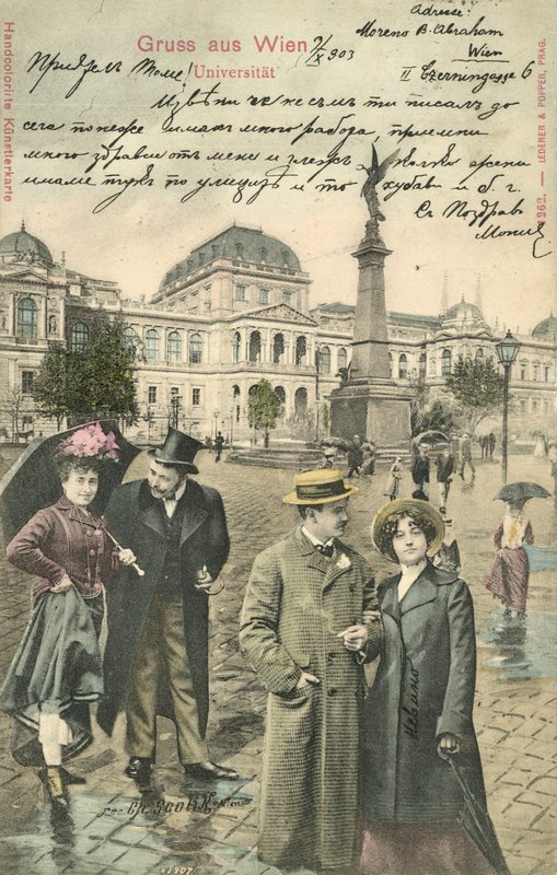 Paar auf der Ringstraße, Wien von Photographer German