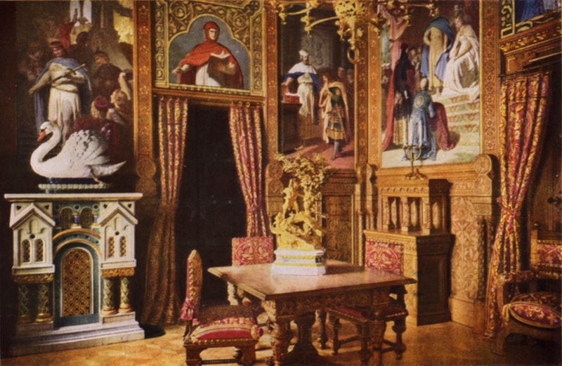 Schloss Neuschwanstein: Speisezimmer von Photographer German