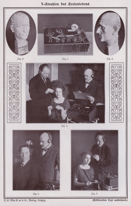 Persönlichkeitsanalyse mit Röntgenstrahlen (s/w Foto) von Photographer German