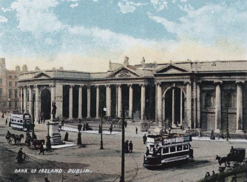Bank of Ireland, Dublin (Farbfoto) von Photographer Irish