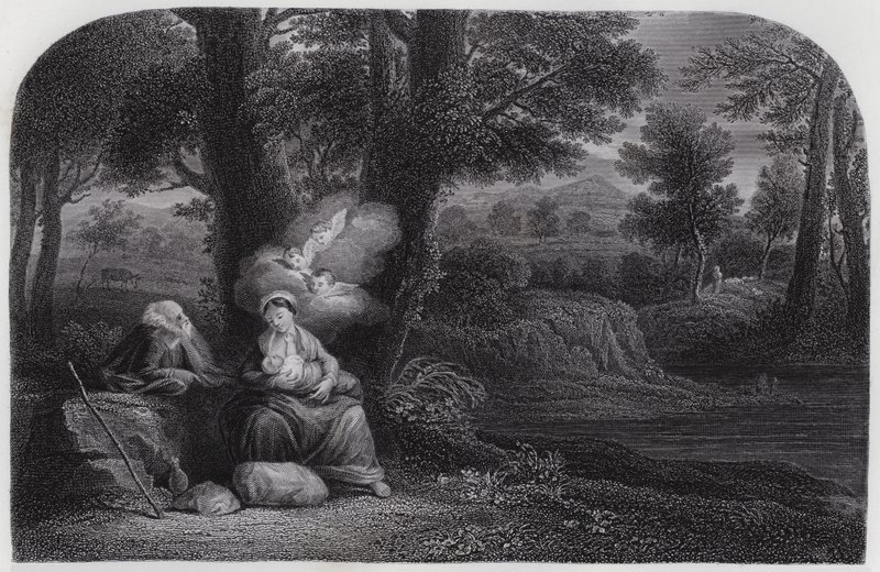 Die Rast auf dem Weg von Pier Francesco Mola