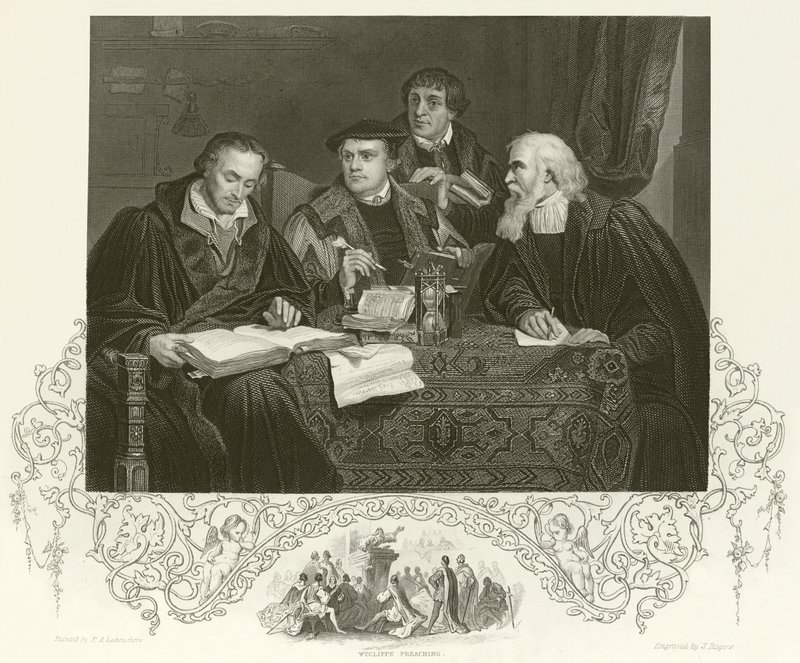 Luther, Melanchthon, Pomeranus und Cruciger von Pierre Antoine Labouchere