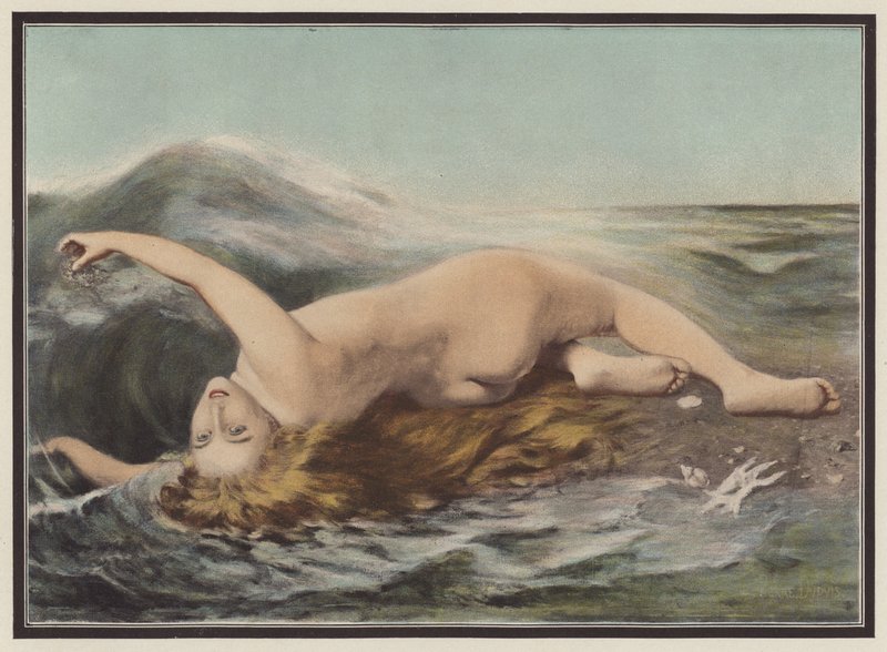 Undine spielt mit den Wellen von Pierre Dupuis