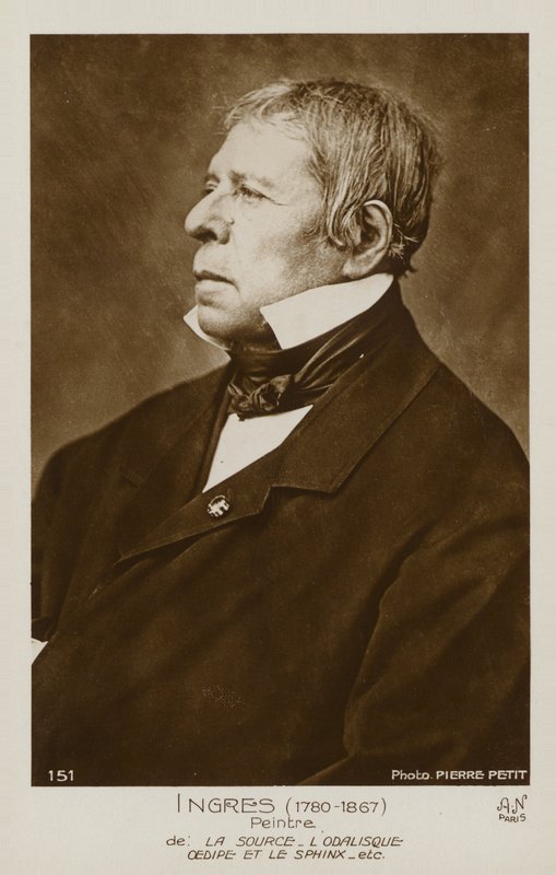 Jean Auguste Dominique Ingres, französischer Maler von Pierre Petit