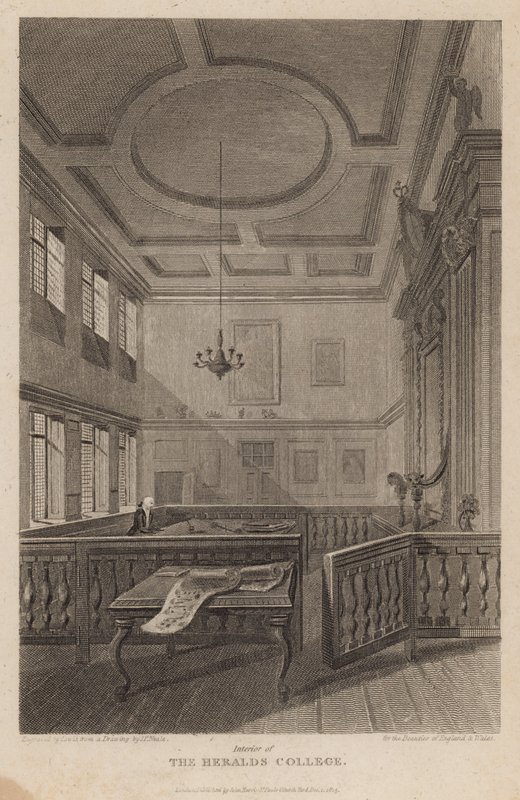 Innenraum des Heralds College von Pieter Jansz. Quast