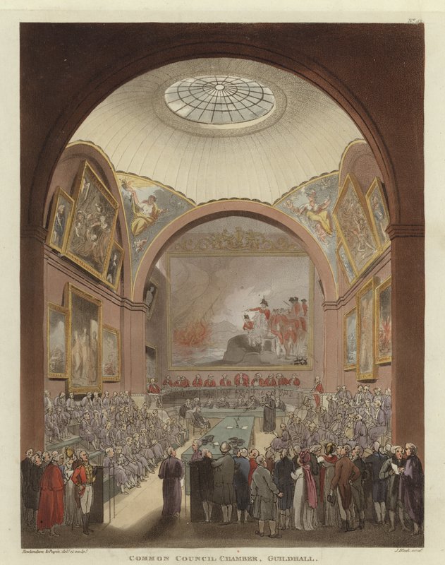 Gemeinderatssaal von Pugin and Rowlandson