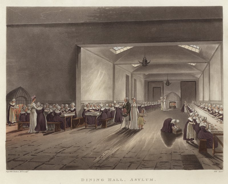 Speisesaal von Pugin and Rowlandson
