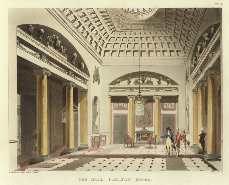 Die Halle von Pugin and Rowlandson