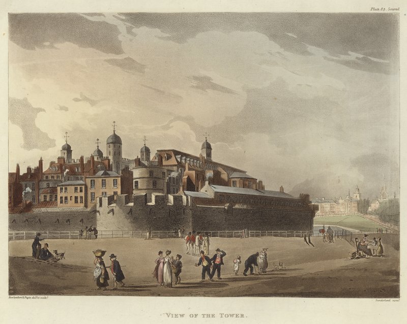 Ansicht des Turms von Pugin and Rowlandson