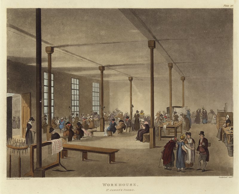 Armenhaus von Pugin and Rowlandson