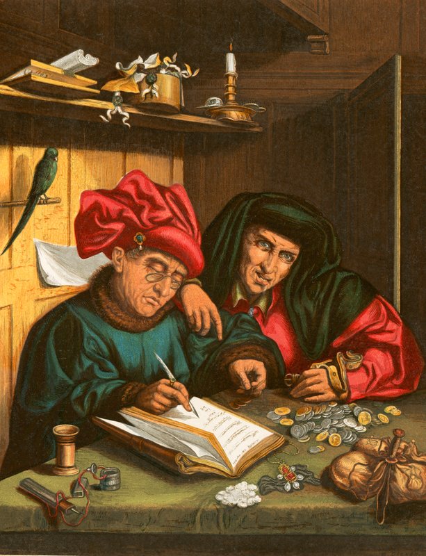 Die Geizigen von Quentin Massys or Metsys