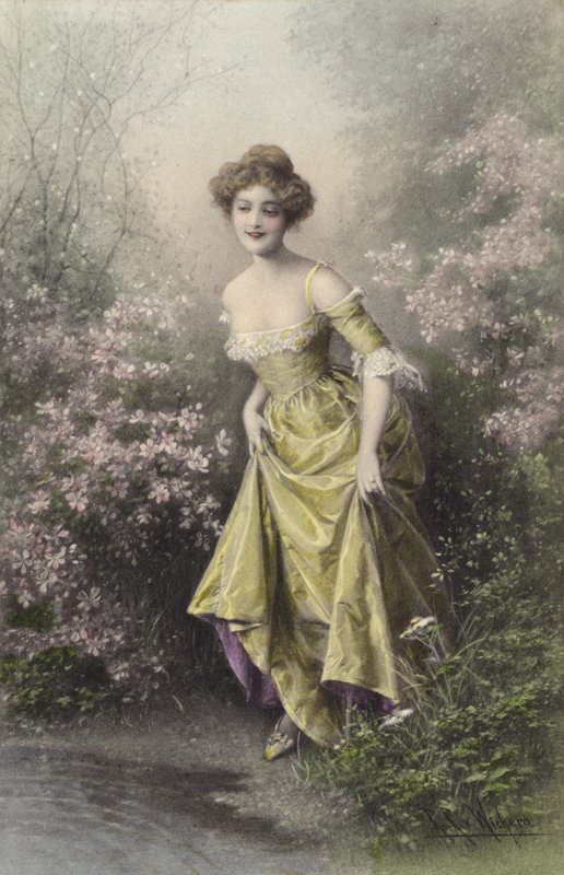 Mädchen in Gelb von Raimund Ritter Von Brennerstein Wichera