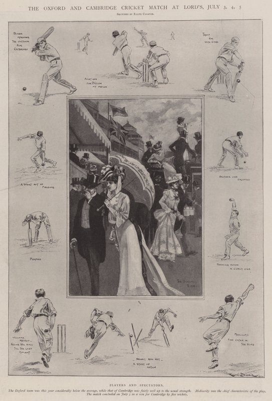 Das Oxford und Cambridge Cricket Match bei Lord
