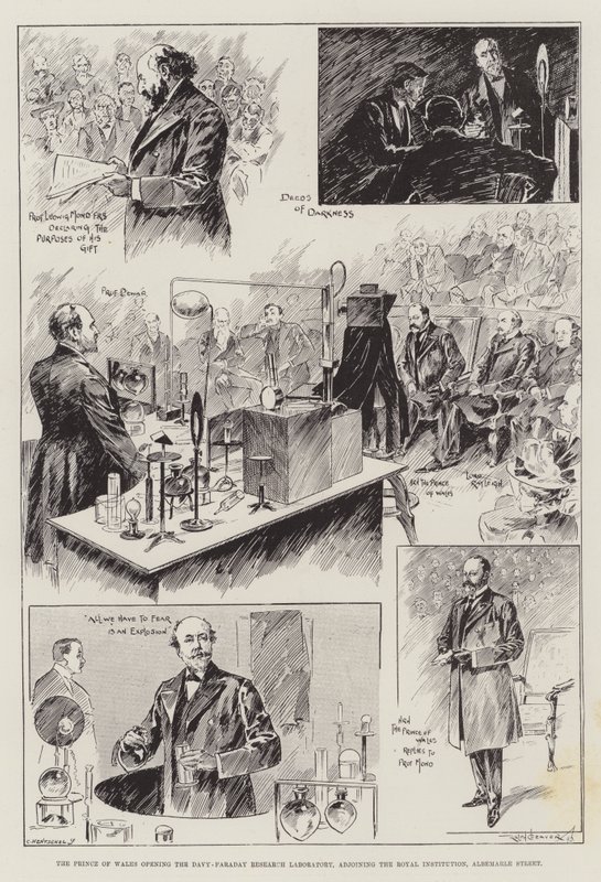 Der Prinz von Wales eröffnet das Davy-Faraday-Forschungslabor von Ralph Cleaver
