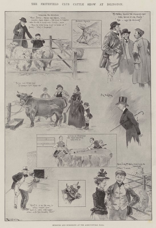 Die Smithfield Club Viehschau in Islington von Ralph Cleaver
