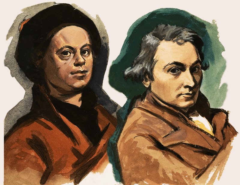 William Hogarth und George Romney von Ralph Bruce