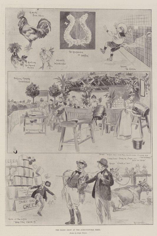 Die Milchviehschau in der Landwirtschaftshalle von Ralph Cleaver
