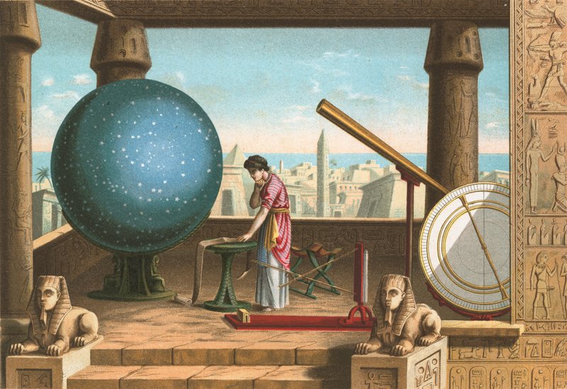 Ptolemäus im Observatorium in Alexandria von Ramon Puiggari