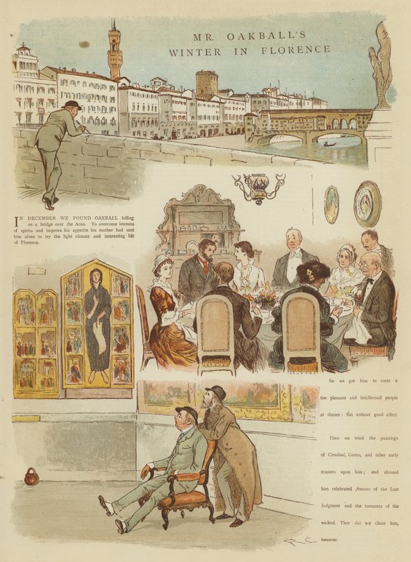 Mr Oakballs Winter in Florenz von Randolph Caldecott