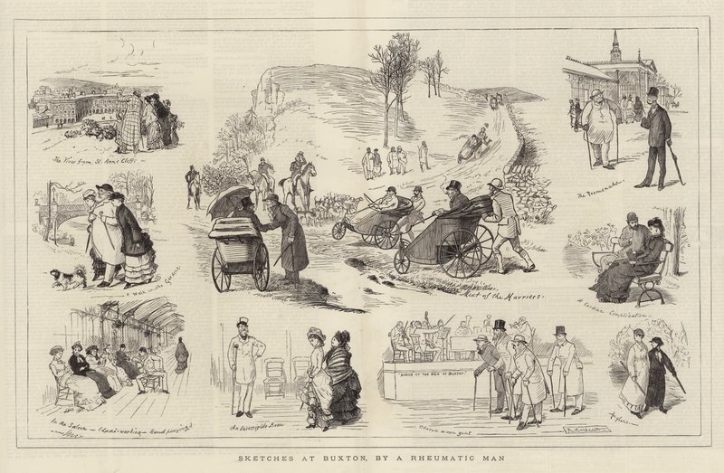 Skizzen in Buxton, von einem Rheumatiker von Randolph Caldecott