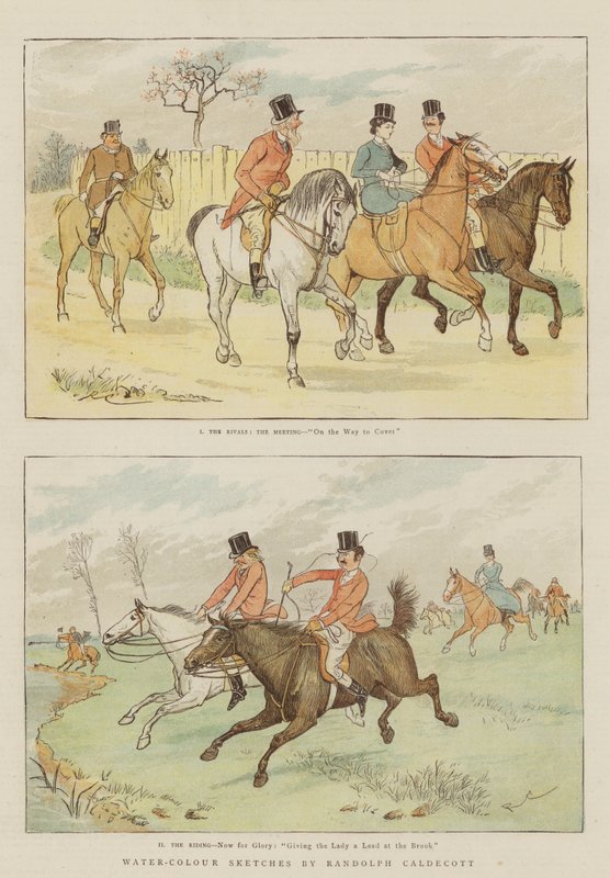 Aquarellskizzen von Randolph Caldecott