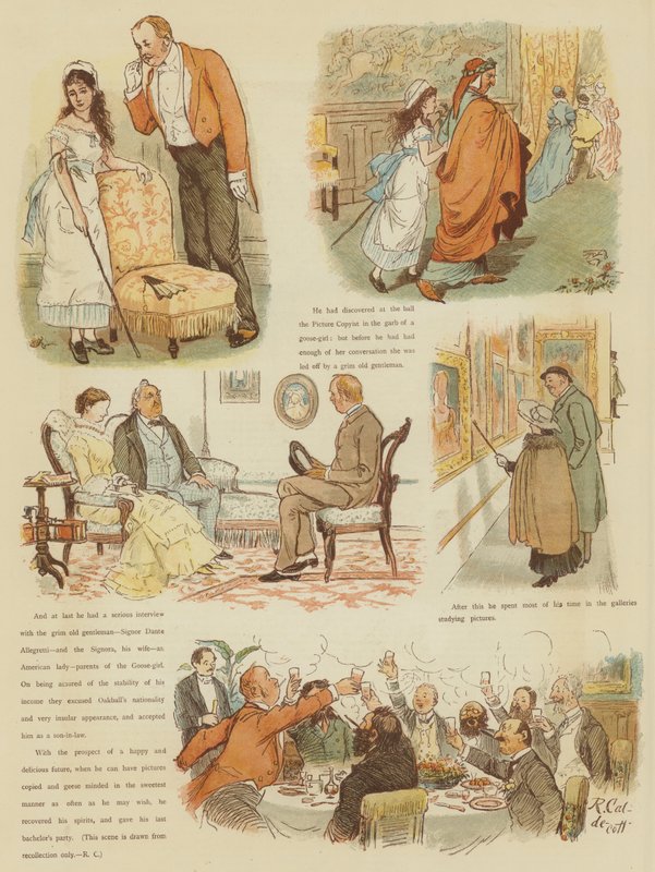Mr. Oakballs Winter in Florenz von Randolph Caldecott