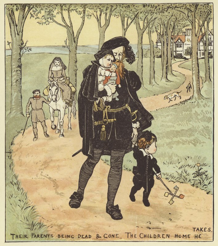 Die Kinder im Wald von Randolph Caldecott