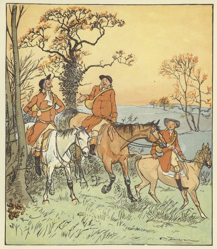 Die drei fröhlichen Jäger von Randolph Caldecott