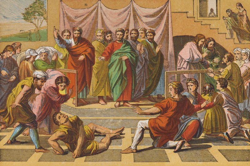Der Tod des Ananias von Raphael (1483 1520) (after)