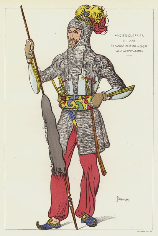 Alter Krieger aus Asien von Raphael Jacquemin