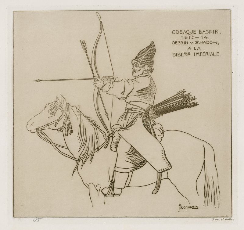 Baschkirischer Kosake, 1813-1814 von Raphael Jacquemin