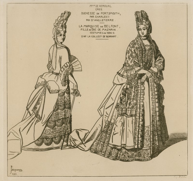 Kostüme von 1694-5 von Raphael Jacquemin