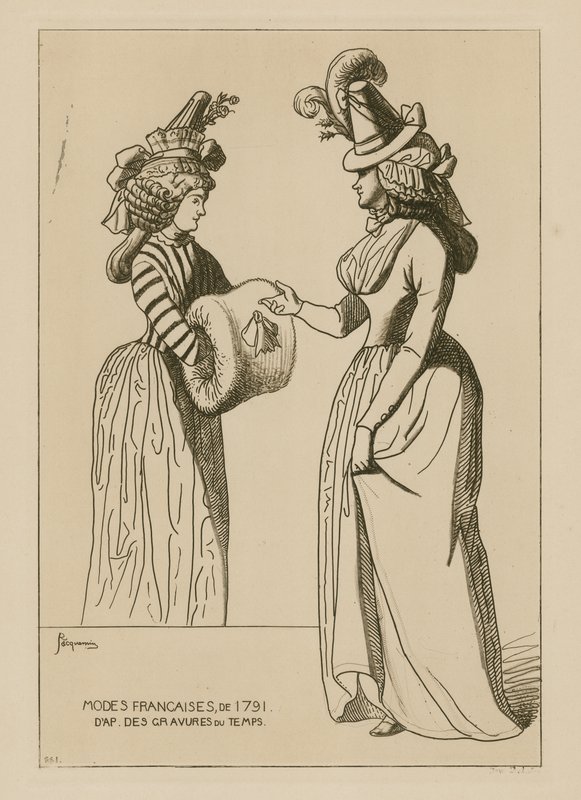 Französische Mode von 1791 von Raphael Jacquemin