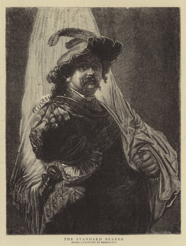 Der Fahnenträger von Rembrandt van Rijn