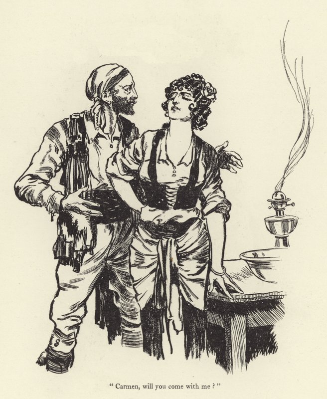 Carmen, kommst du mit mir von René Bull