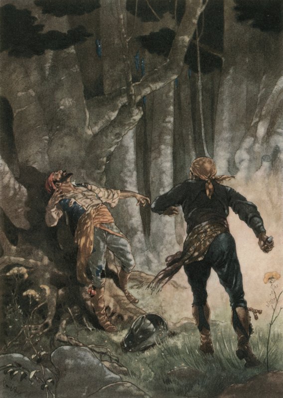 Don Jose tötet den Einäugigen von René Bull