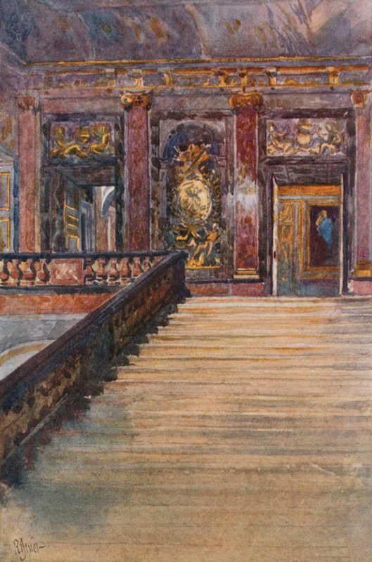 Marmortreppe, Versailles von Rene Binet