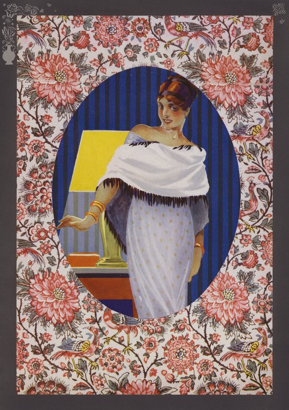 Art-Déco-Modeplatte von Rene Vincent
