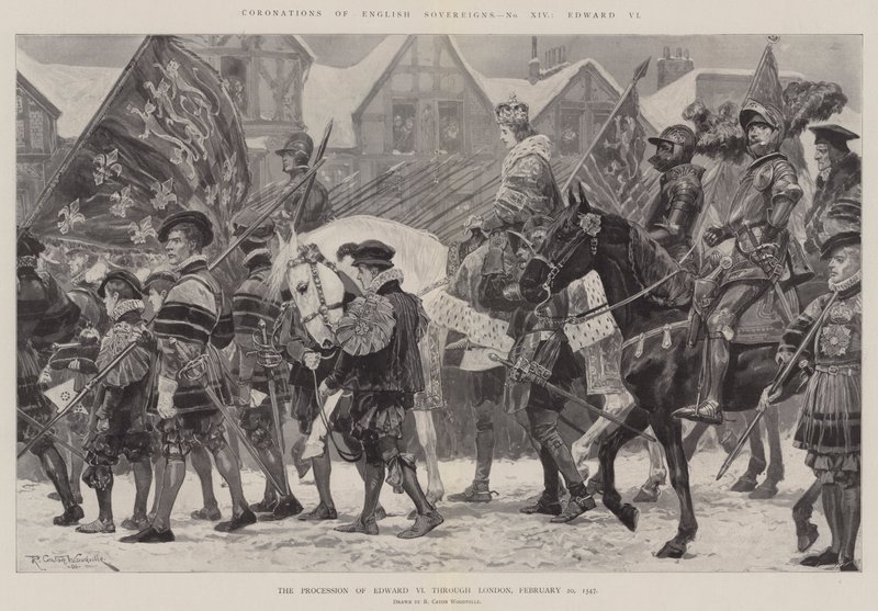Krönungen englischer Souveräne, Edward VI. von Richard Caton Woodville junior