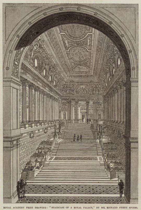 Treppe eines Königspalastes von Richard Phene Spiers