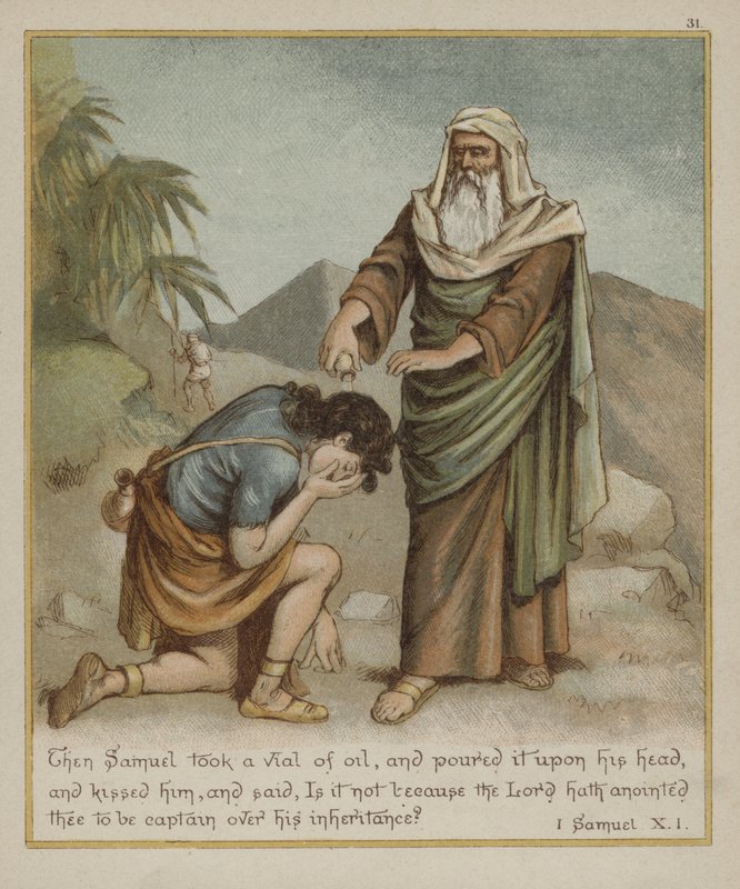 Samuel salbt David von Richard Andre