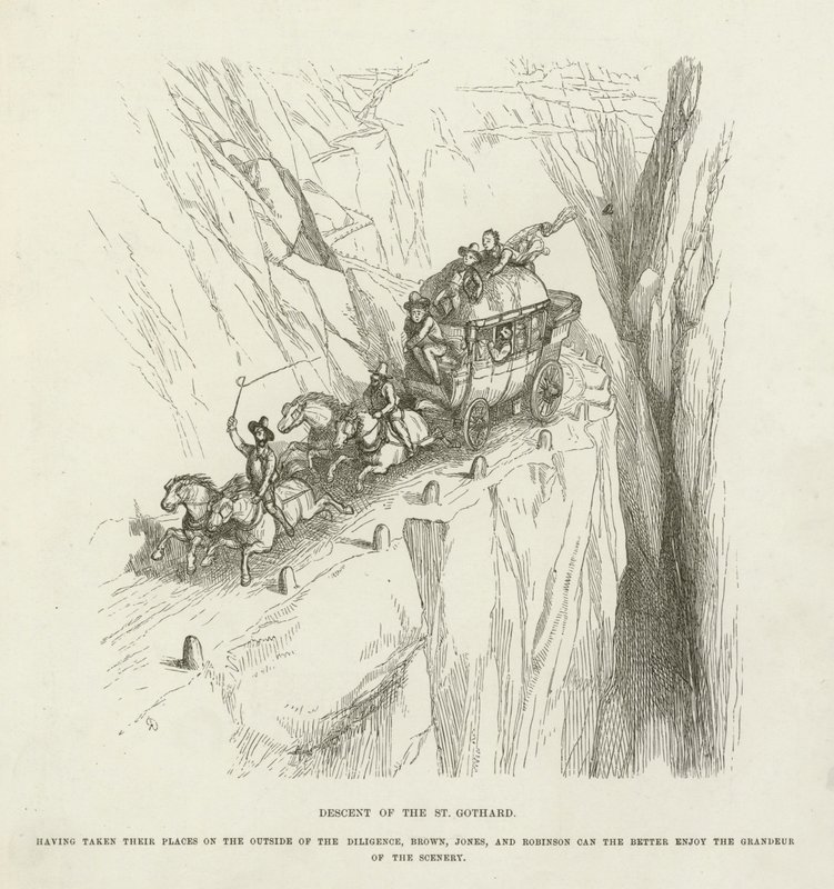 Abstieg des St. Gotthard von Richard Doyle