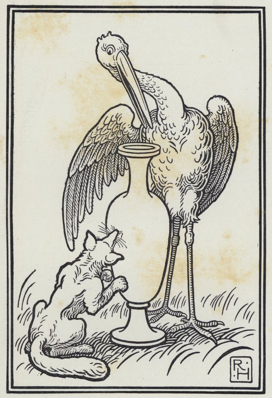 Der Fuchs und der Storch von Richard Heighway