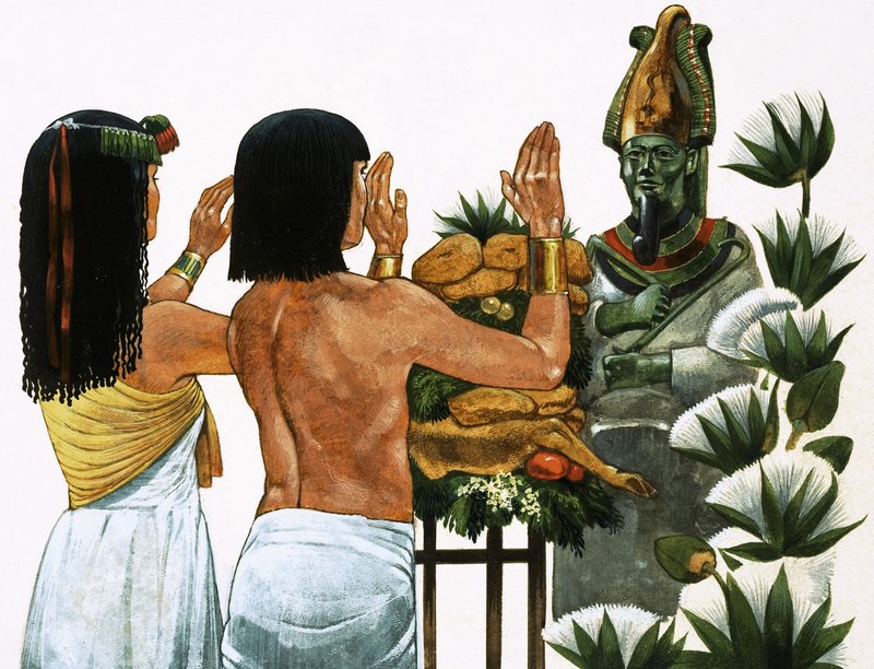 Speisenopfer für den Gott Osiris von Richard Hook