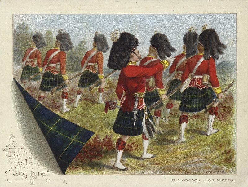 Die Gordon Highlanders (Chromolithographie) von Richard Simkin