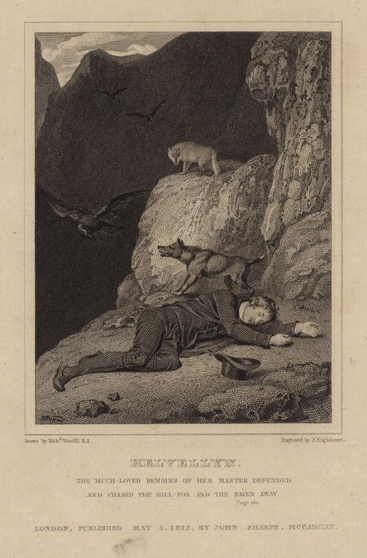 Charles Gough auf Helvellyn von Richard Westall