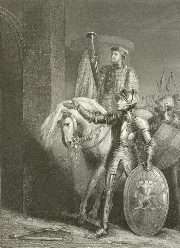 König Heinrich V. vor Harfleur von Richard Westall