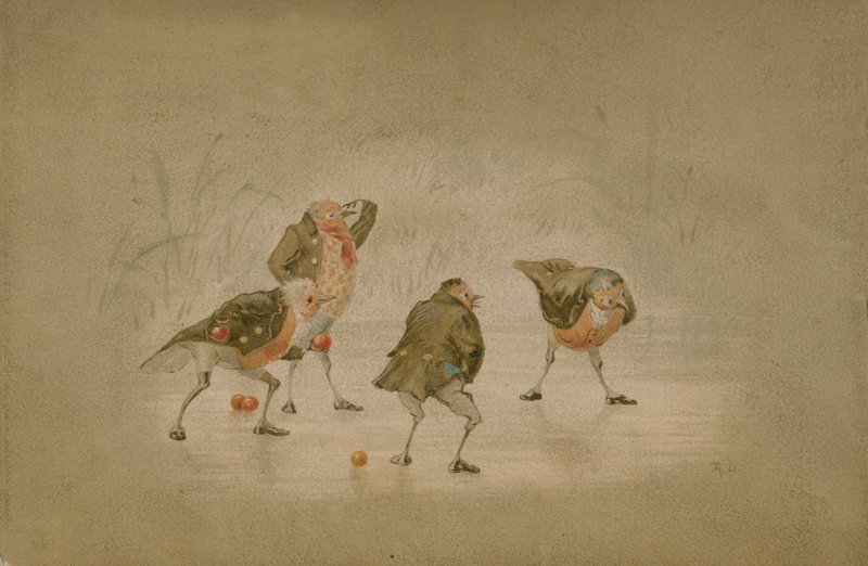 Illustration für The Twigs oder Weihnachten in Ruddock Hall von Robert Dudley
