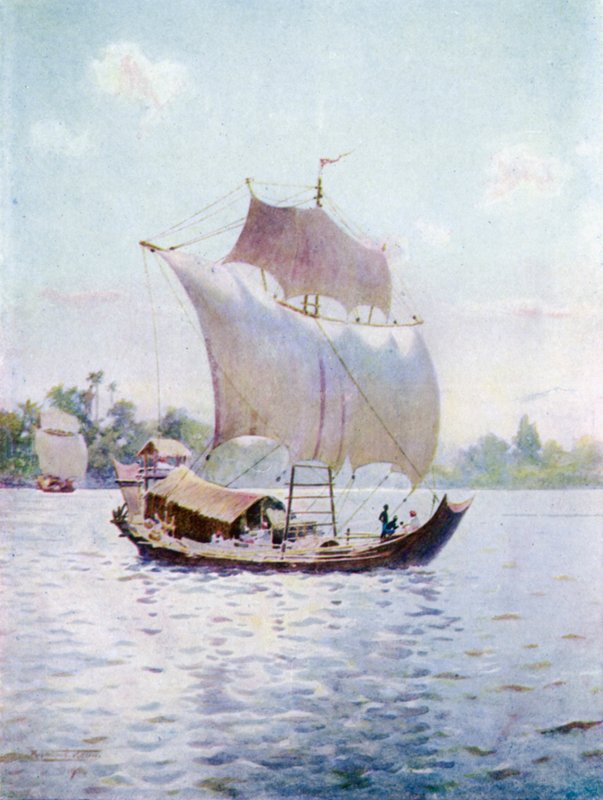 Stromaufwärts mit dem Wind von Robert George Talbot Kelly