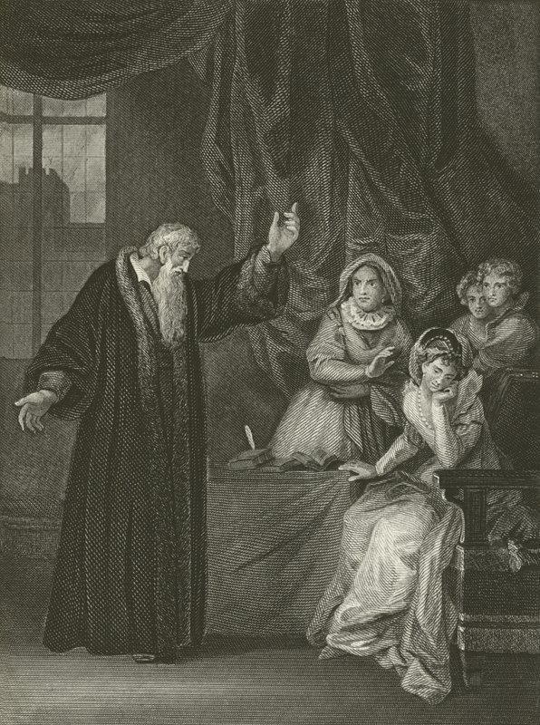 Maria Stuart wird von Knox getadelt von Robert Smirke
